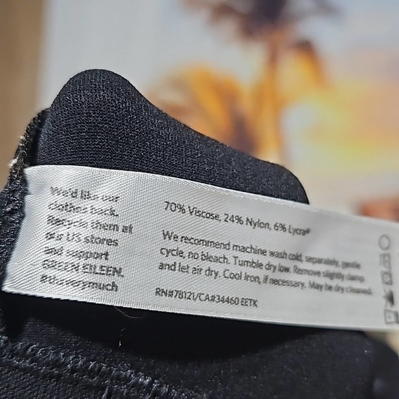 Eileen Fisher Black Pants Size Small Petite - Picture 4 of 5